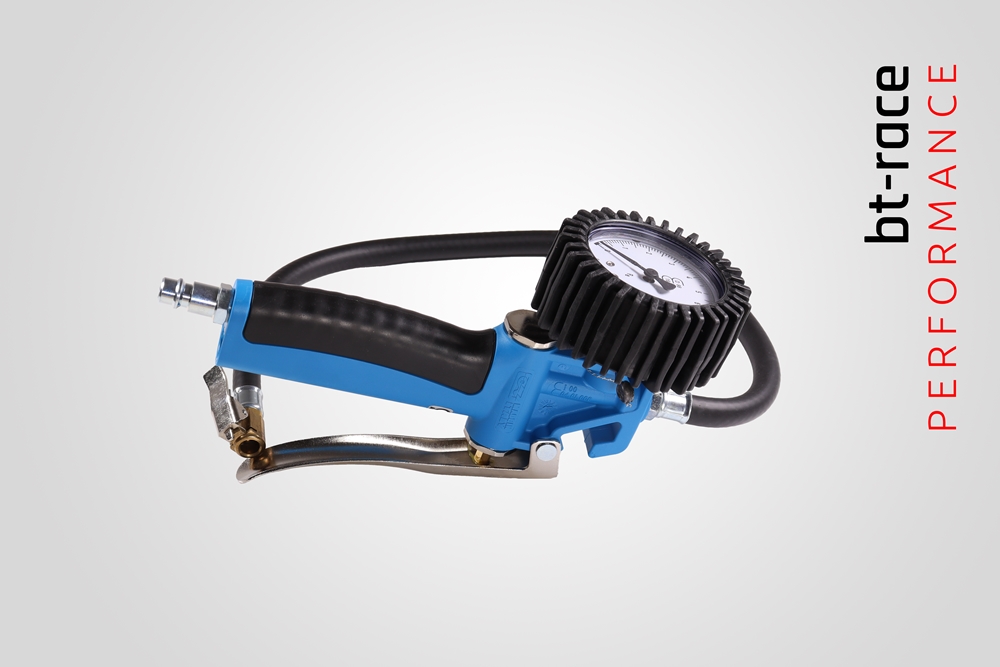 Reifenfüller geeicht blau bt-race. Befüllt deine Reifen am heimischen Kompressor.