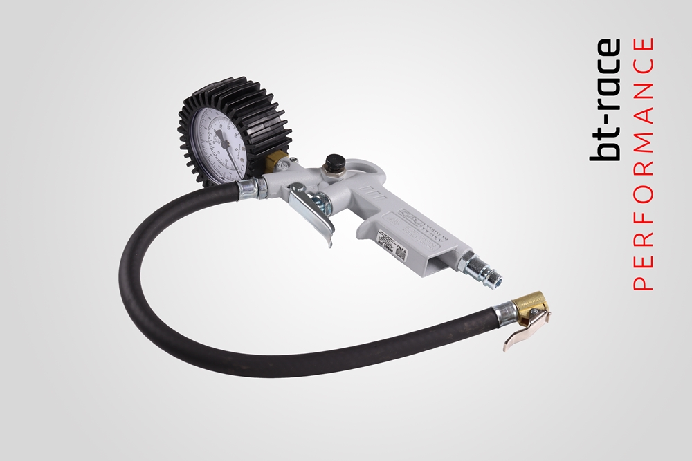 Reifenfüller geeicht silber bt-race. Optimal zur Befüllung deiner Reifen nach der Montage.