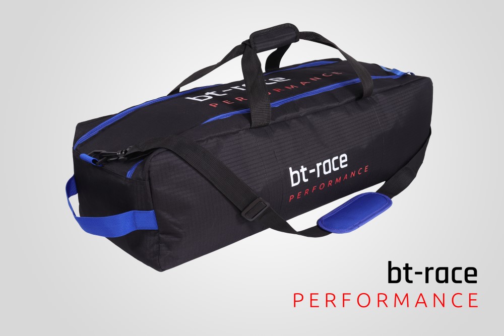 Transporttasche Sporttasche von bt-race zum sicheren und bequemen Transport bzw. Aufbewahrung unseres Wuchtbocks und RMS inkl. Zubehör.