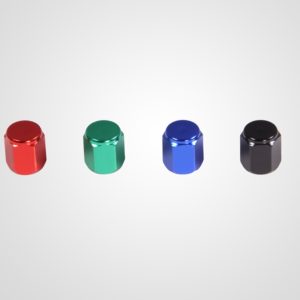 Ventilkappen Alu mit Dichtung diverse bt-race. In den Farben rot, grün, blau und schwarz erhältlich.
