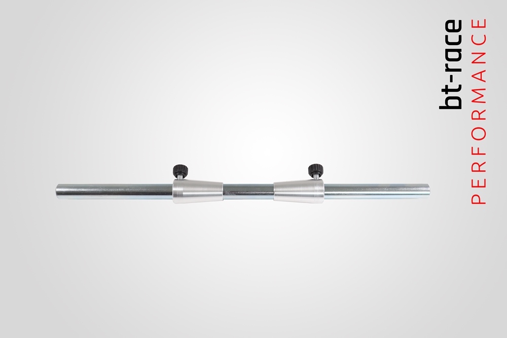 Welle mit Zentrierkonus klein in silber bt-race. Ersatzteil für unseren Wuchtbock oder jedes andere Fabrikat mit Ø16er Welle.