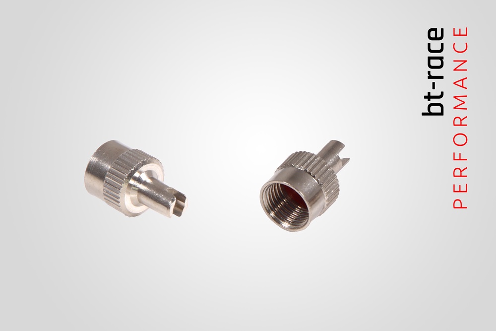 Ventilkappe mit Dichtung und Schlüssel bt-race. Ersatzkappe für deine Reifen inklusive einem Schlüssel für den Ventilkern.